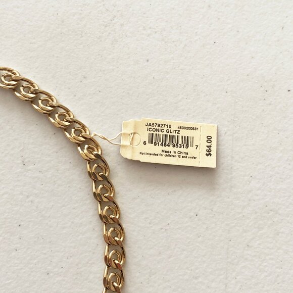 Fossil Gold Iconic Glitz Choker Necklace - Picture 4 of 7